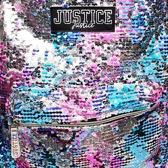 Justice Reversible Sequin Fullsize Backpack - Picture 5 of 8
